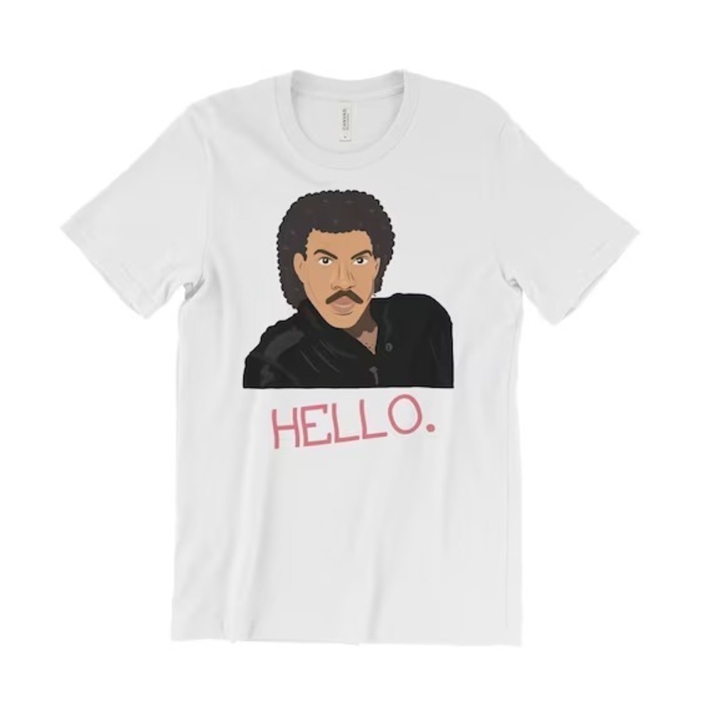 Lionel Richie Hello T Shirt All Night Long 80s Pop Rnb Soul Music  T-shirt